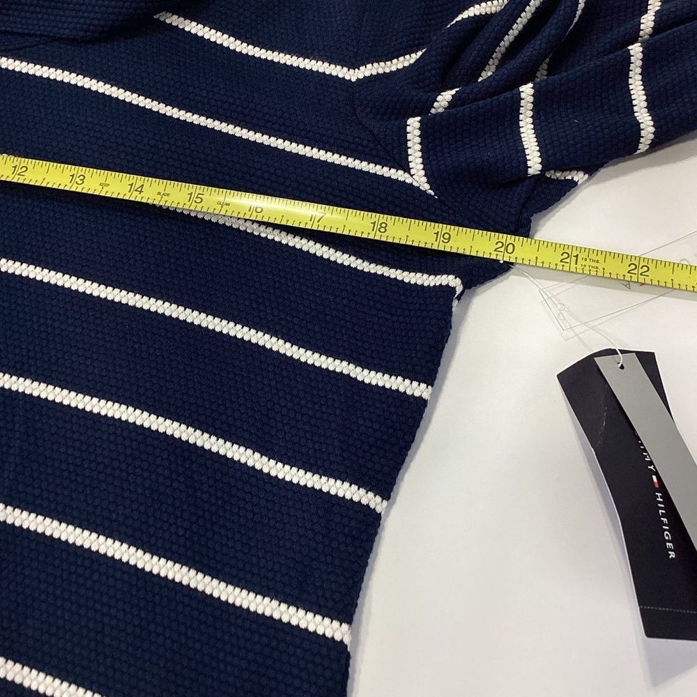 Tommy Hilfiger Athluxe Striped Cowl Neck Shirt Long Sleeve XL NWT - Picture 8 of 12